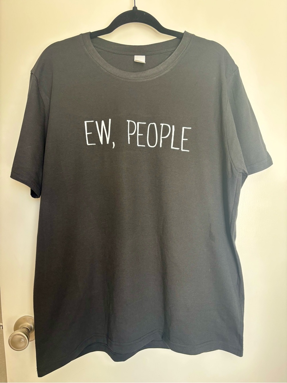 Black "EW, PEOPLE" Graphic Tee